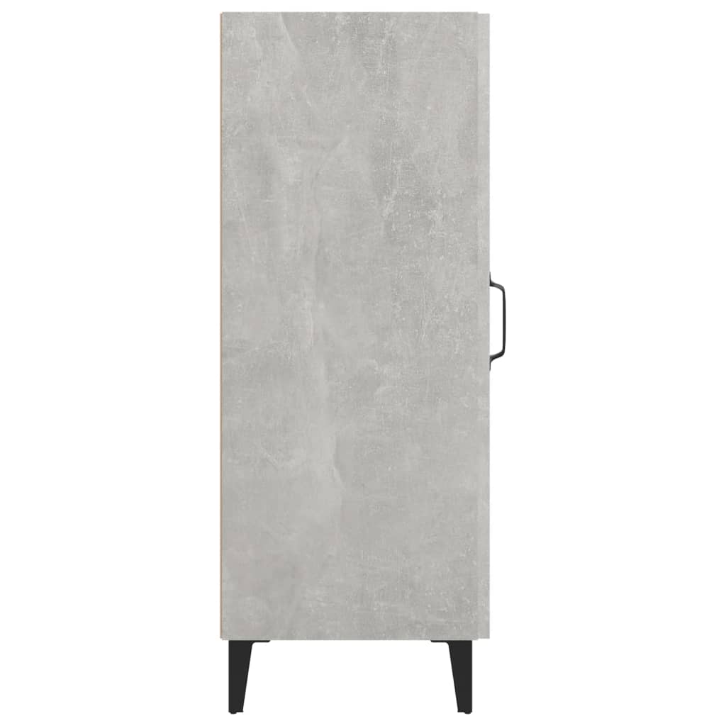 Dressoir 34,5x34x90 cm bewerkt hout betongrijs is nu te koop bij PeponiXL, paradijselijk wonen!
