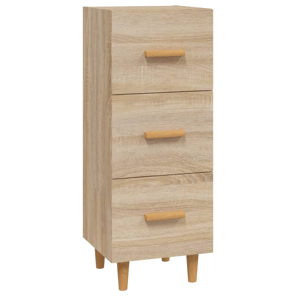 Dressoir 34,5x34x90 cm bewerkt hout sonoma eiken is nu te koop bij PeponiXL, paradijselijk wonen!