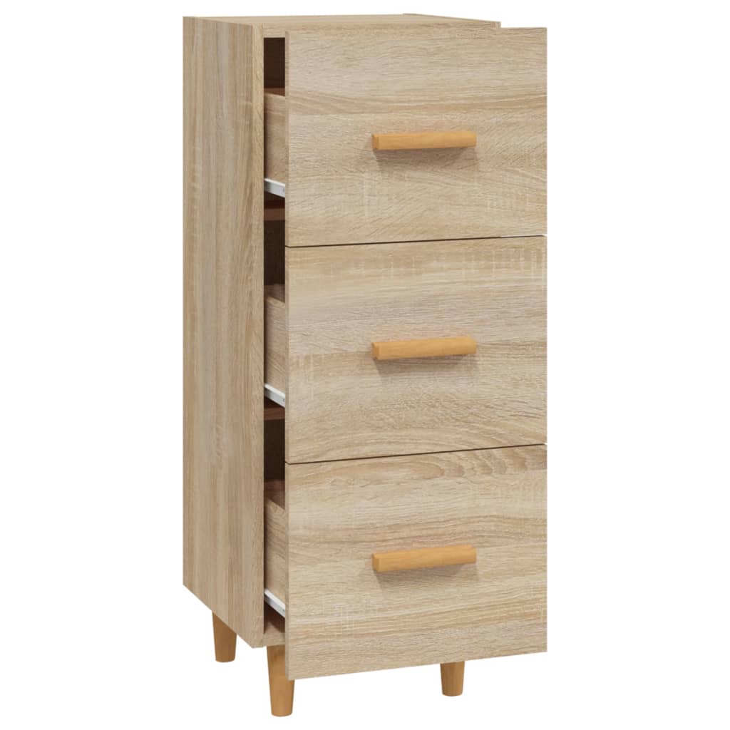 Dressoir 34,5x34x90 cm bewerkt hout sonoma eiken is nu te koop bij PeponiXL, paradijselijk wonen!