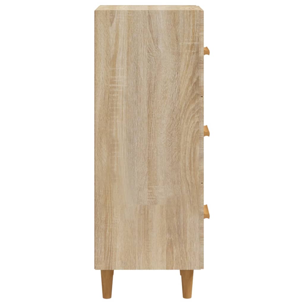 Dressoir 34,5x34x90 cm bewerkt hout sonoma eiken is nu te koop bij PeponiXL, paradijselijk wonen!