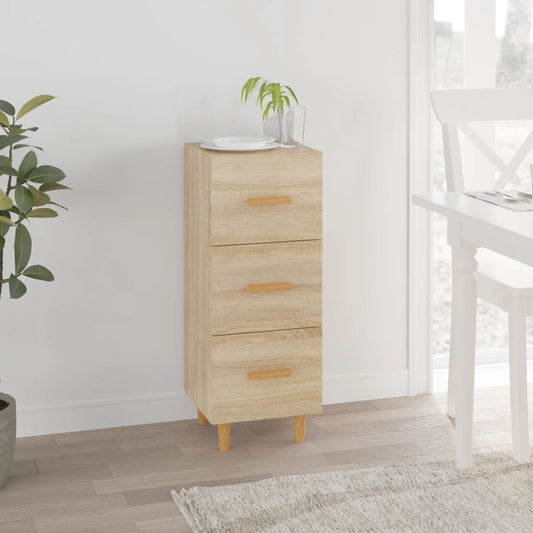 Dressoir 34,5x34x90 cm bewerkt hout sonoma eiken is nu te koop bij PeponiXL, paradijselijk wonen!