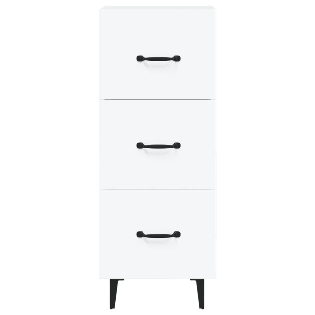 Dressoir 34,5x34x90 cm bewerkt hout wit is nu te koop bij PeponiXL, paradijselijk wonen!