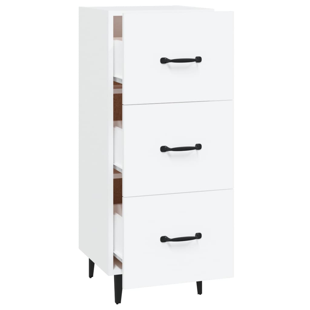 Dressoir 34,5x34x90 cm bewerkt hout wit is nu te koop bij PeponiXL, paradijselijk wonen!