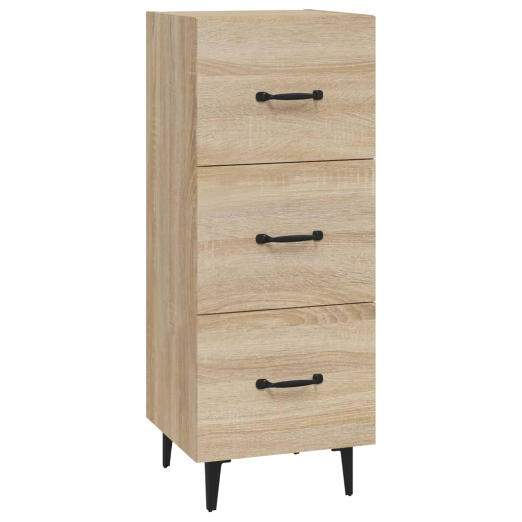 Dressoir 34,5x34x90 cm bewerkt hout sonoma eiken is nu te koop bij PeponiXL, paradijselijk wonen!