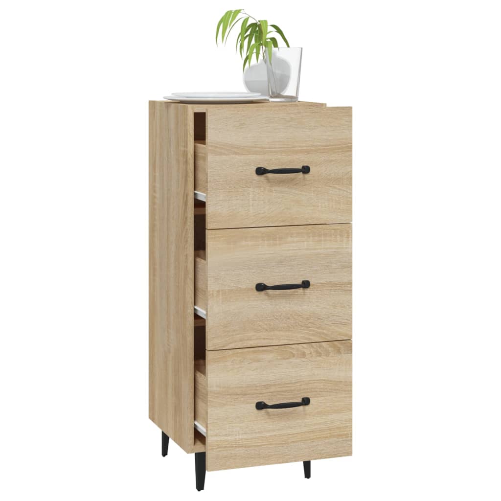 Dressoir 34,5x34x90 cm bewerkt hout sonoma eiken is nu te koop bij PeponiXL, paradijselijk wonen!