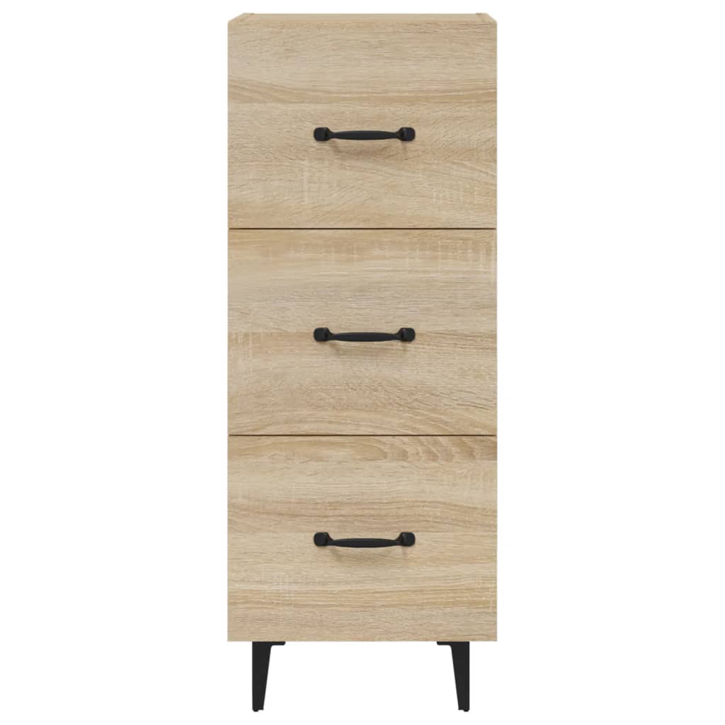 Dressoir 34,5x34x90 cm bewerkt hout sonoma eiken is nu te koop bij PeponiXL, paradijselijk wonen!