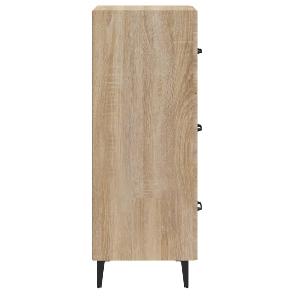 Dressoir 34,5x34x90 cm bewerkt hout sonoma eiken is nu te koop bij PeponiXL, paradijselijk wonen!