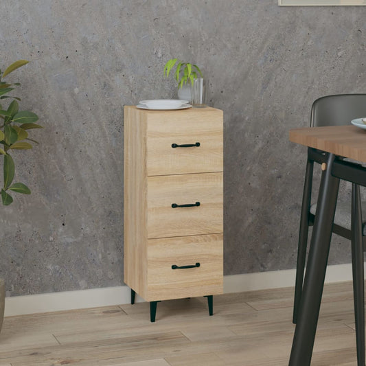 Dressoir 34,5x34x90 cm bewerkt hout sonoma eiken is nu te koop bij PeponiXL, paradijselijk wonen!