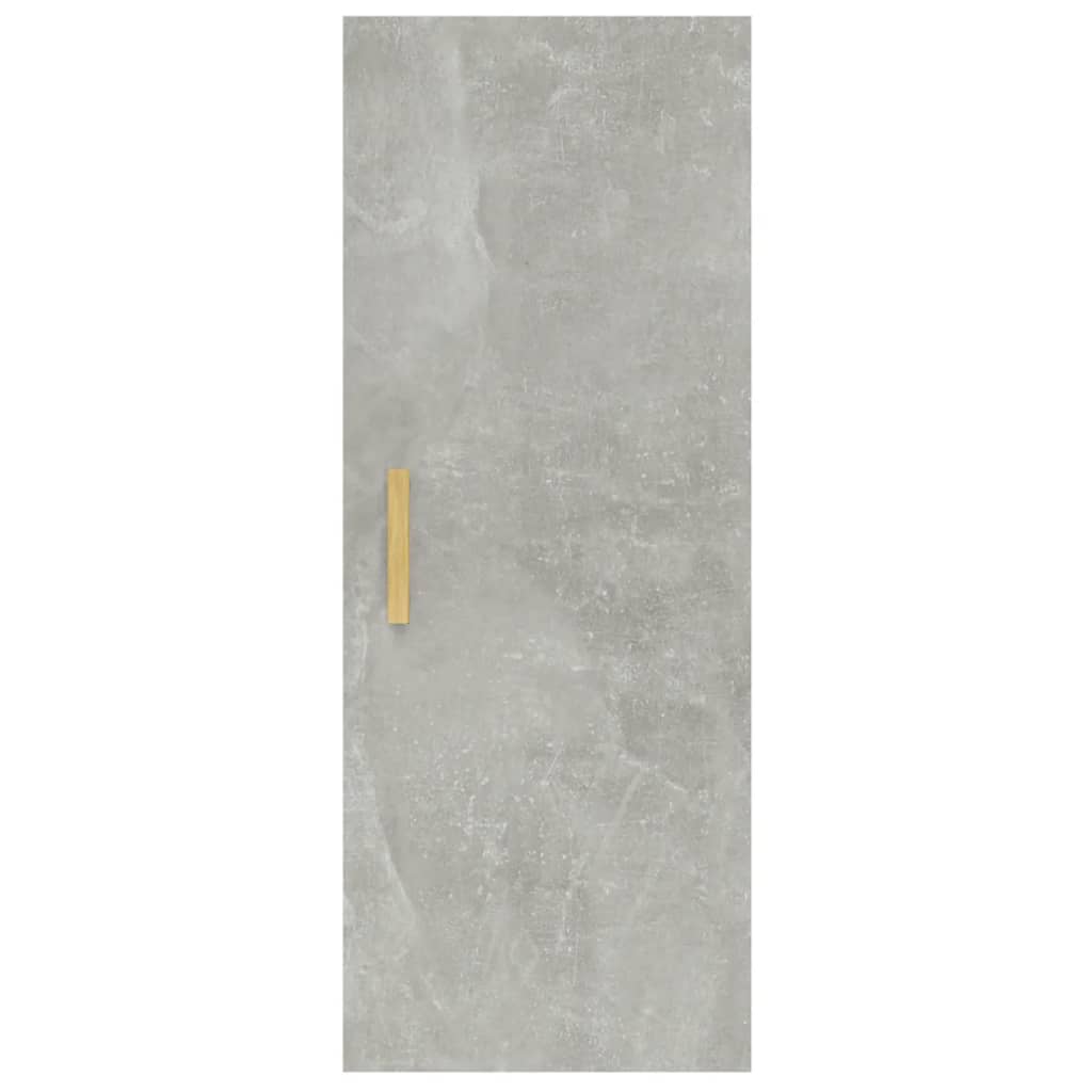 Wandkast 34,5x34x90 cm bewerkt hout betongrijs is nu te koop bij PeponiXL, paradijselijk wonen!