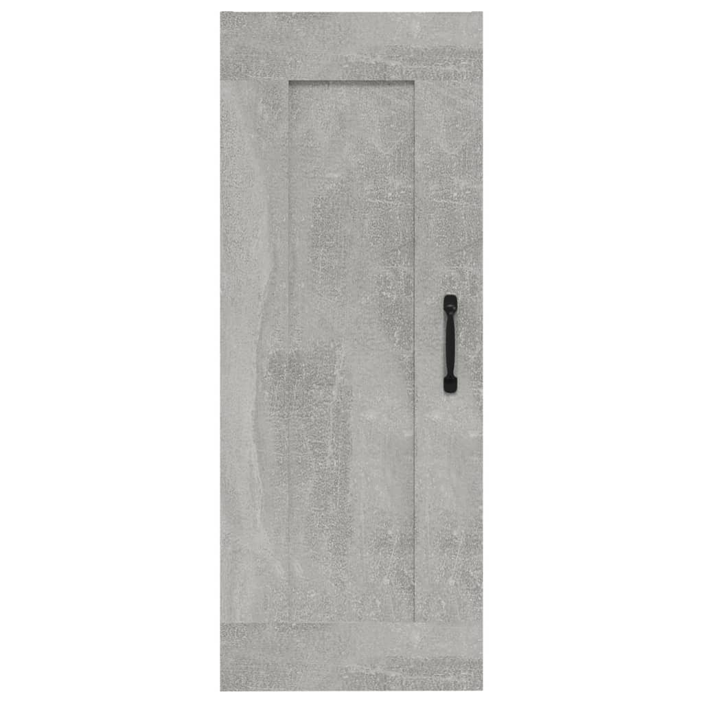 Hangkast 35x34x90 cm bewerkt hout betongrijs is nu te koop bij PeponiXL, paradijselijk wonen!