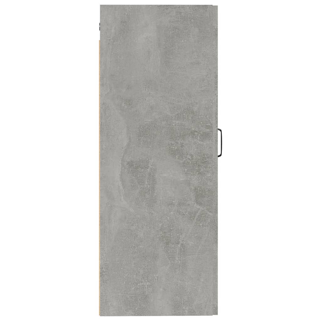 Hangkast 35x34x90 cm bewerkt hout betongrijs is nu te koop bij PeponiXL, paradijselijk wonen!