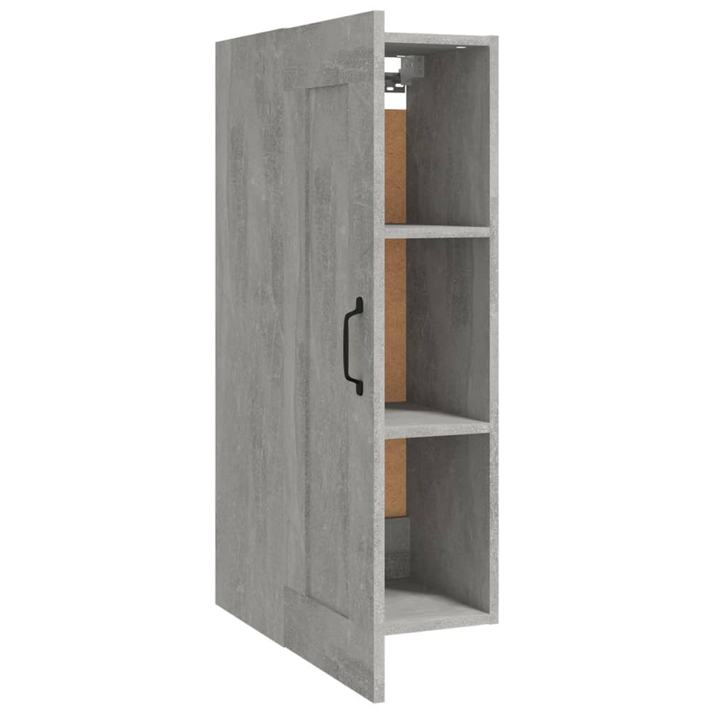 Hangkast 35x34x90 cm bewerkt hout betongrijs is nu te koop bij PeponiXL, paradijselijk wonen!