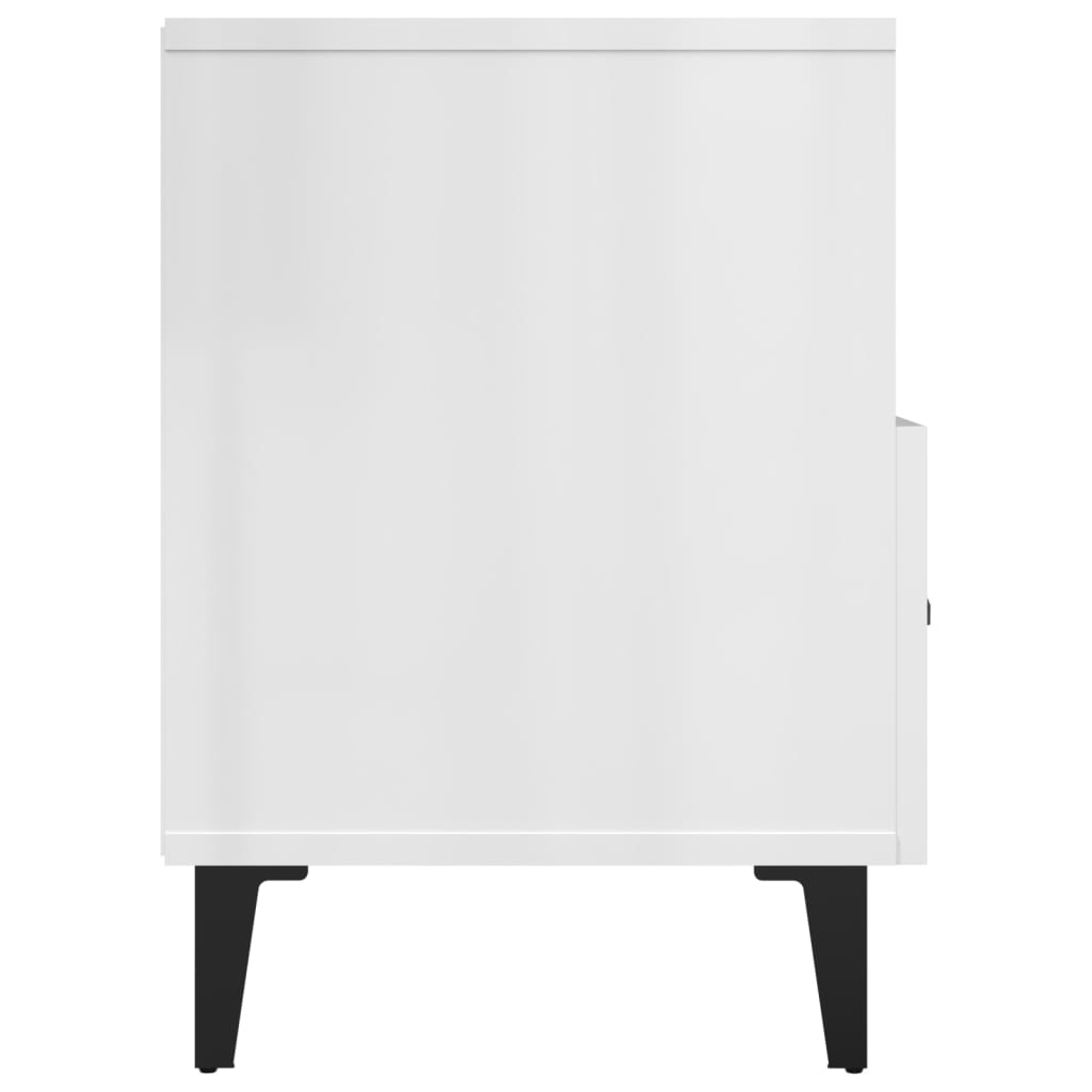 Tv-meubel 80x36x50 cm bewerkt hout hoogglans wit is nu te koop bij PeponiXL, paradijselijk wonen!