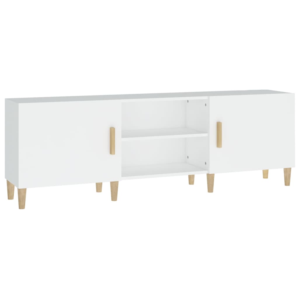 Tv-meubel 150x30x50 cm bewerkt hout wit is nu te koop bij PeponiXL, paradijselijk wonen!