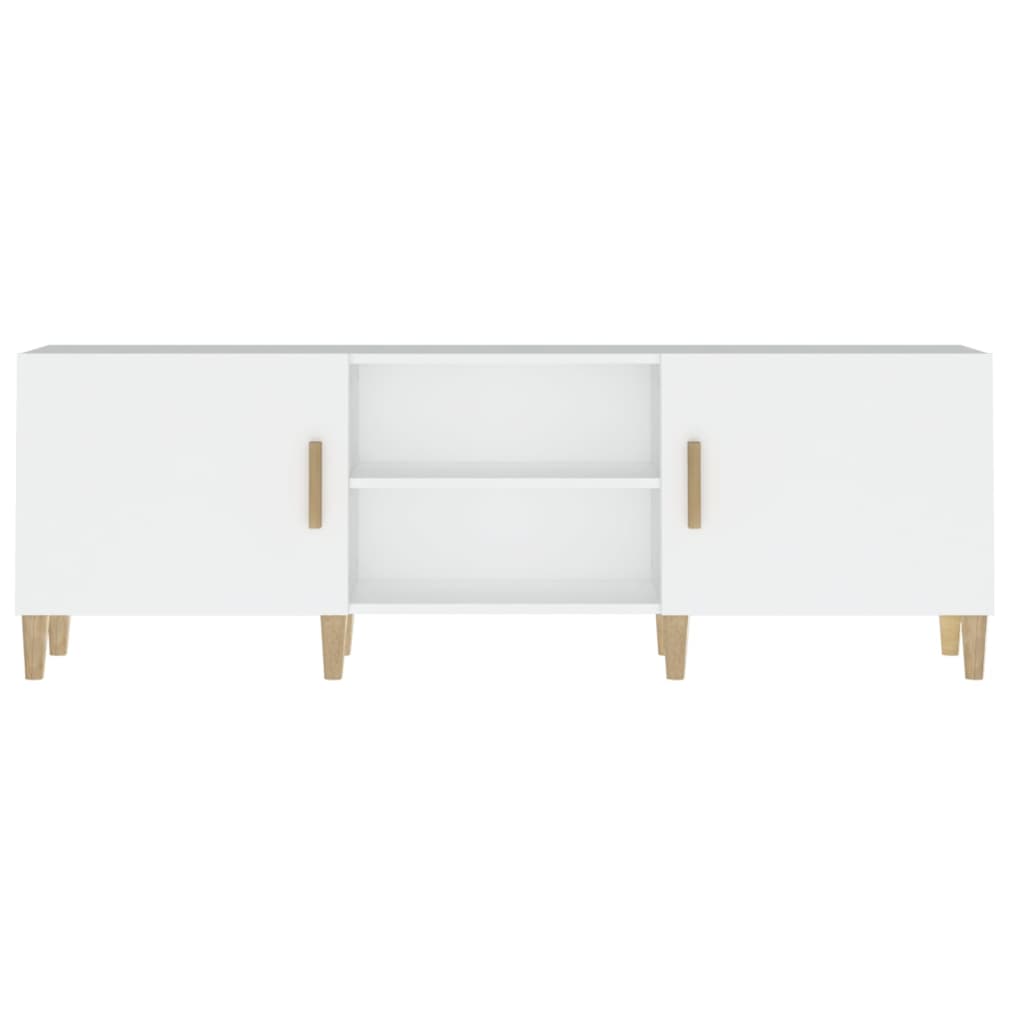 Tv-meubel 150x30x50 cm bewerkt hout wit is nu te koop bij PeponiXL, paradijselijk wonen!