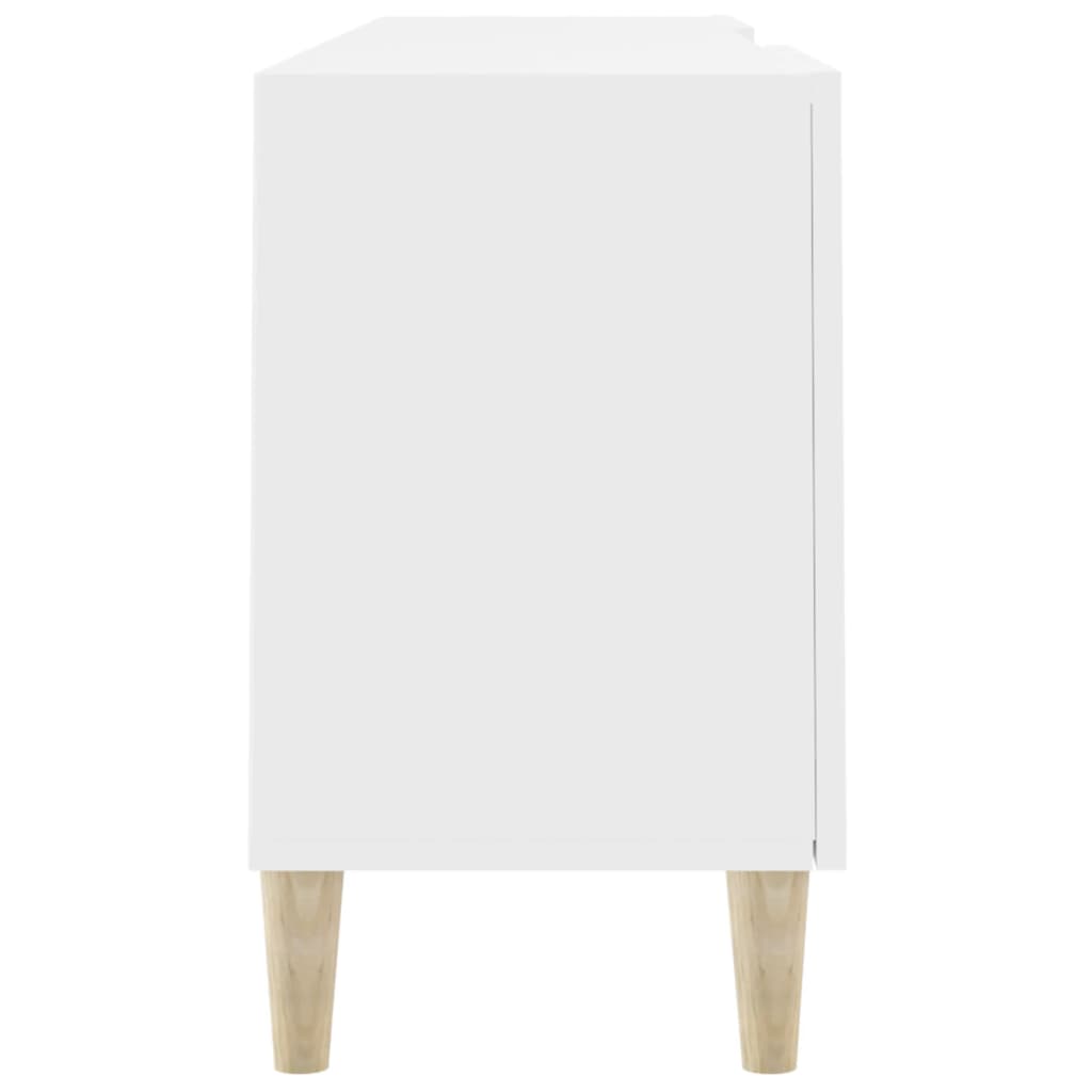 Tv-meubel 150x30x50 cm bewerkt hout wit is nu te koop bij PeponiXL, paradijselijk wonen!