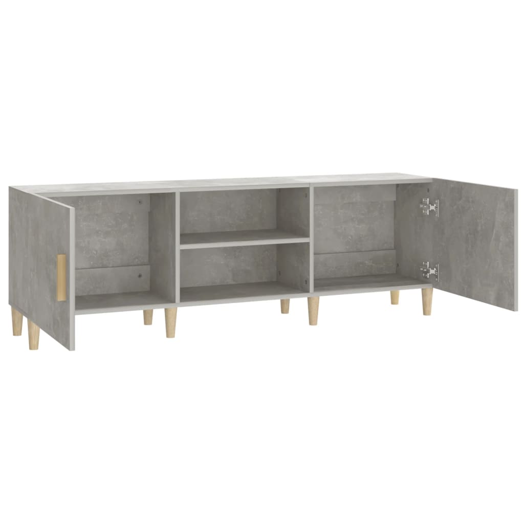 Tv-meubel 150x30x50 cm bewerkt hout betongrijs is nu te koop bij PeponiXL, paradijselijk wonen!