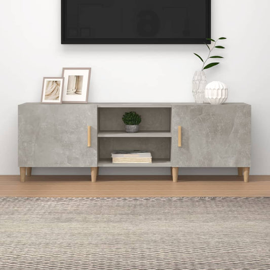 Tv-meubel 150x30x50 cm bewerkt hout betongrijs is nu te koop bij PeponiXL, paradijselijk wonen!
