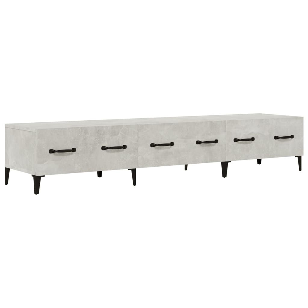 Tv-meubel 150x34,5x30 cm bewerkt hout betongrijs is nu te koop bij PeponiXL, paradijselijk wonen!