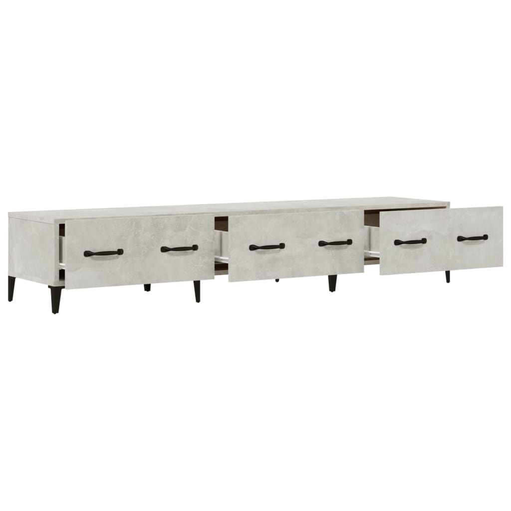 Tv-meubel 150x34,5x30 cm bewerkt hout betongrijs is nu te koop bij PeponiXL, paradijselijk wonen!