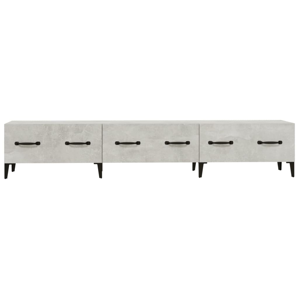 Tv-meubel 150x34,5x30 cm bewerkt hout betongrijs is nu te koop bij PeponiXL, paradijselijk wonen!