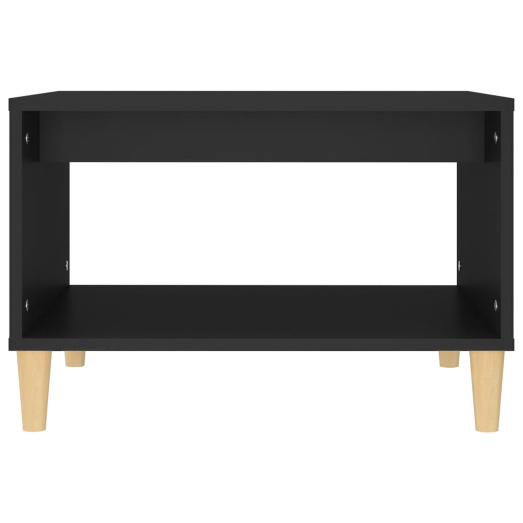 Salontafel 60x50x40 cm bewerkt hout zwart is nu te koop bij PeponiXL, paradijselijk wonen!