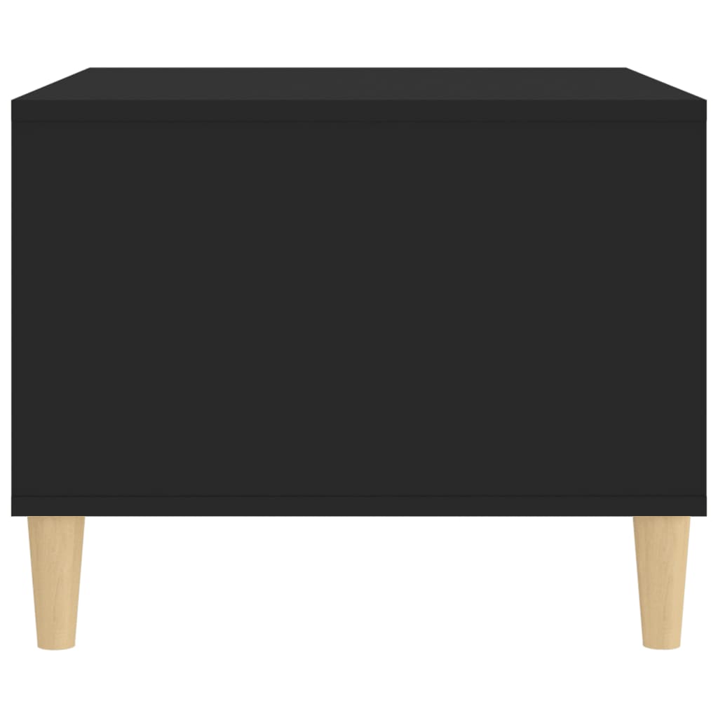 Salontafel 60x50x40 cm bewerkt hout zwart is nu te koop bij PeponiXL, paradijselijk wonen!
