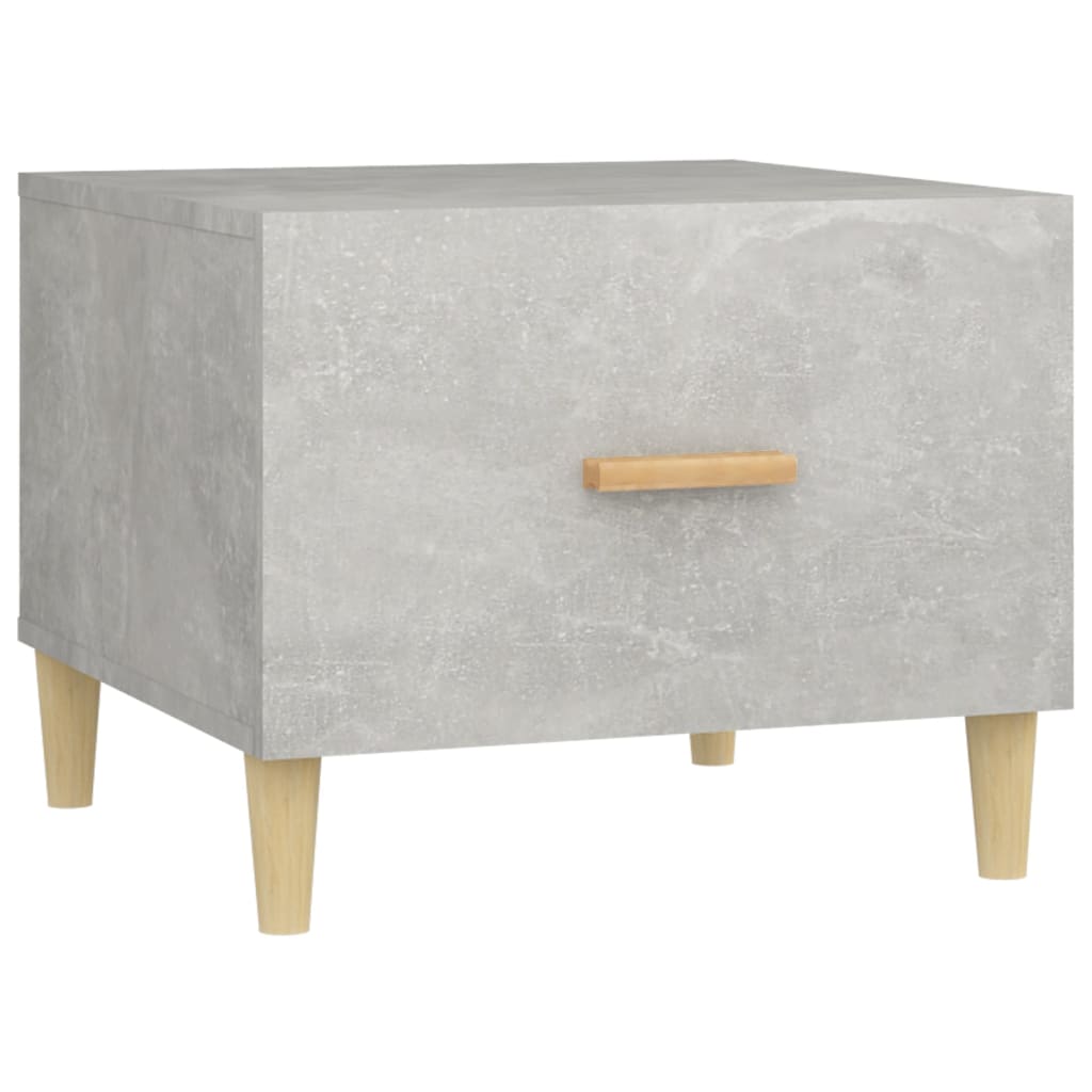Salontafels 2 st 50x50x40 cm bewerkt hout betongrijs is nu te koop bij PeponiXL, paradijselijk wonen!