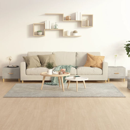 Salontafels 2 st 50x50x40 cm bewerkt hout betongrijs is nu te koop bij PeponiXL, paradijselijk wonen!