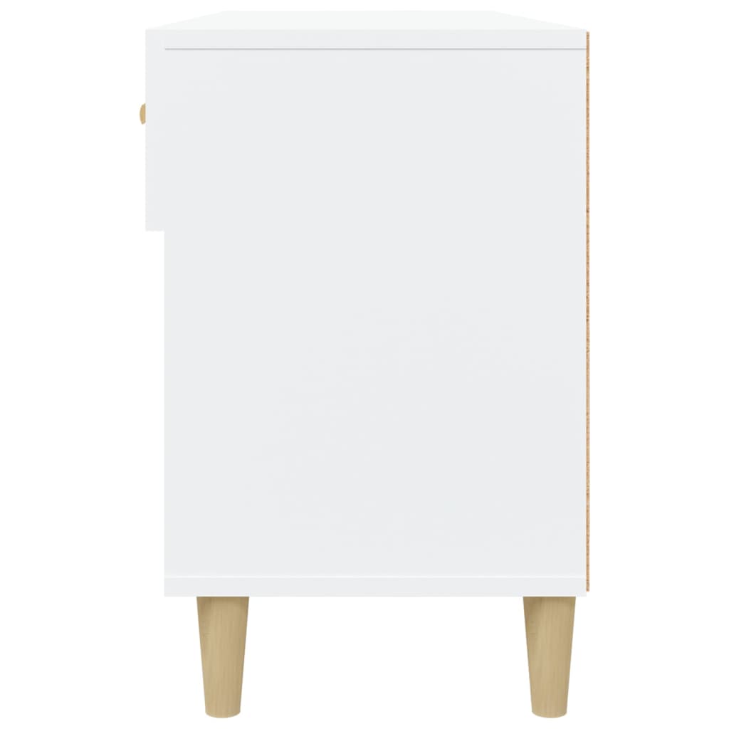 Schoenenkast 102x35x55 cm bewerkt hout wit is nu te koop bij PeponiXL, paradijselijk wonen!