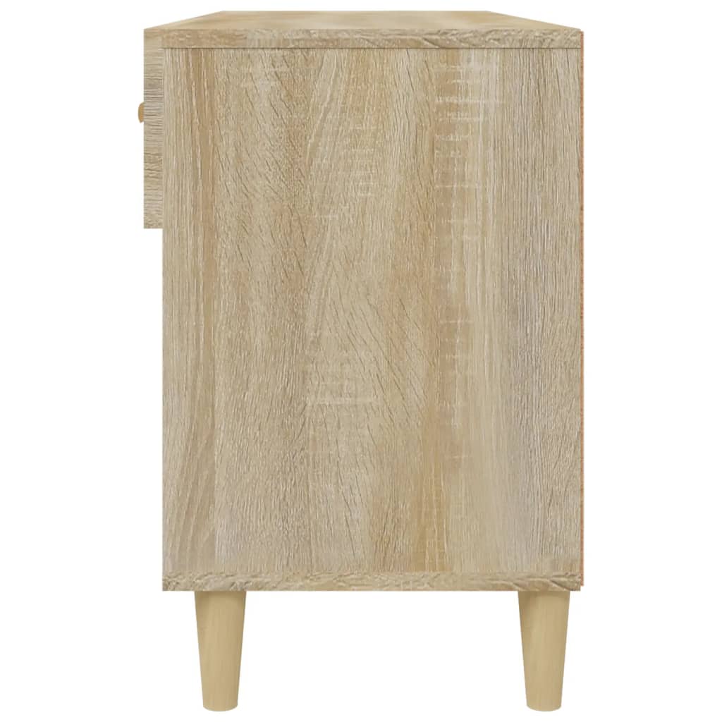 Schoenenkast 102x35x55 cm bewerkt hout sonoma eikenkleurig is nu te koop bij PeponiXL, paradijselijk wonen!