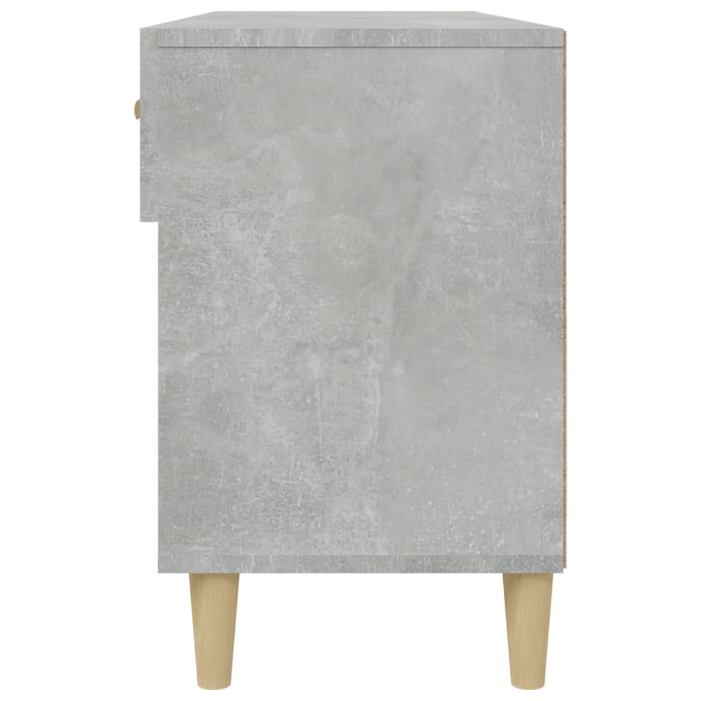 Schoenenkast 102x35x55 cm bewerkt hout betongrijs is nu te koop bij PeponiXL, paradijselijk wonen!