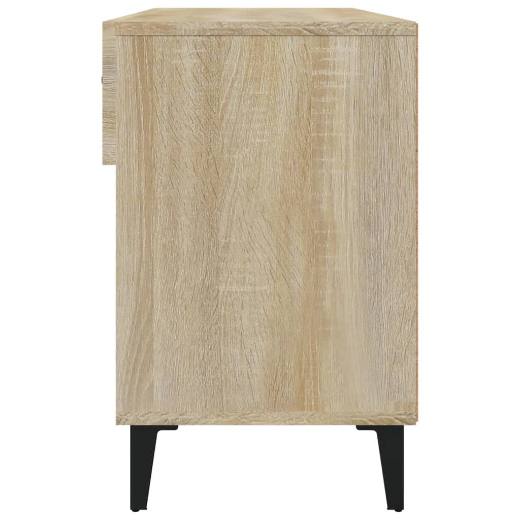 Schoenenkast 102x35x55 cm bewerkt hout sonoma eikenkleurig is nu te koop bij PeponiXL, paradijselijk wonen!