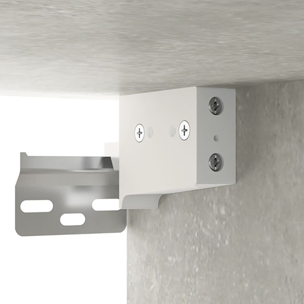 Nachtkastje wandgemonteerd 35x35x20 cm betongrijs is nu te koop bij PeponiXL, paradijselijk wonen!