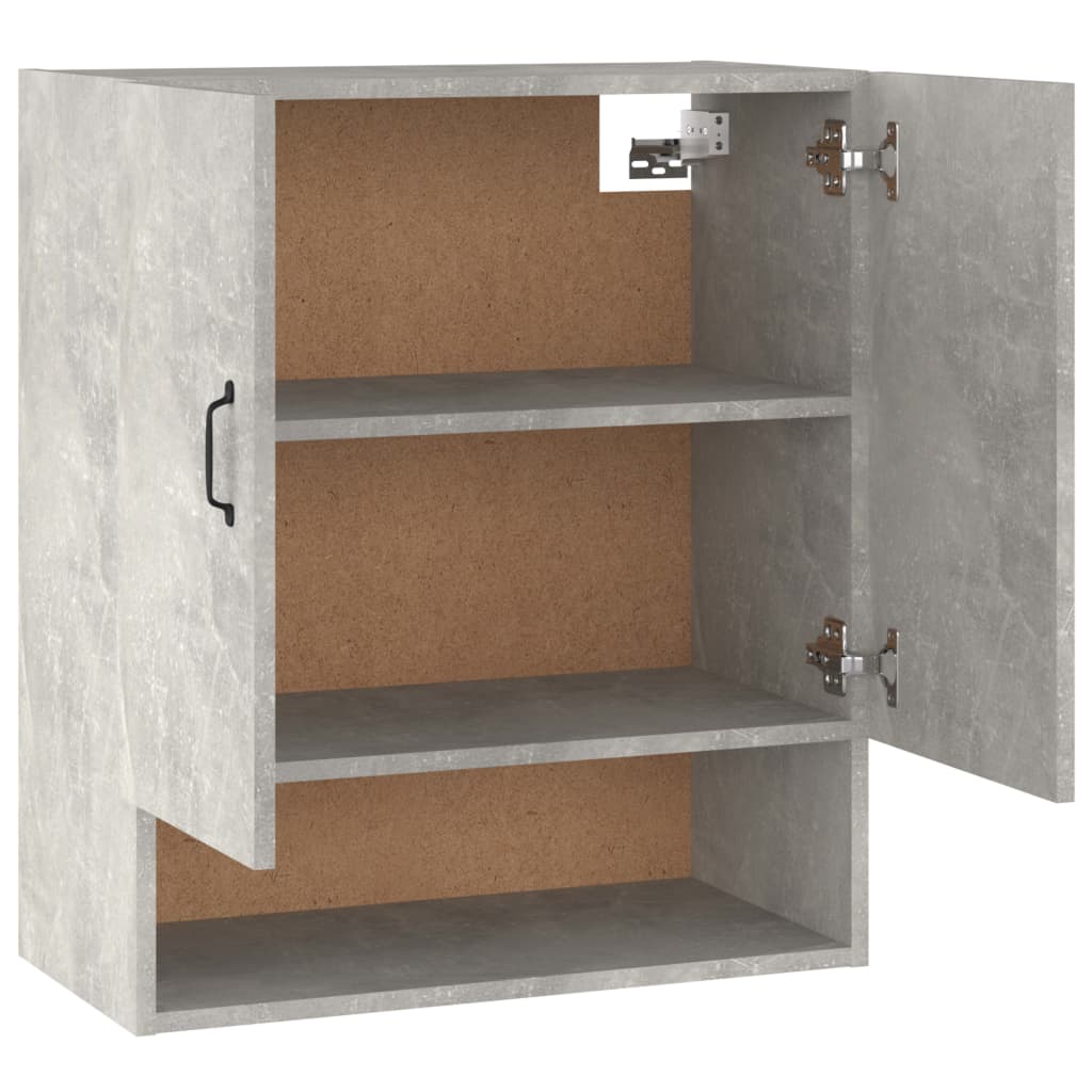 Wandkast 60x31x70 cm bewerkt hout betongrijs is nu te koop bij PeponiXL, paradijselijk wonen!
