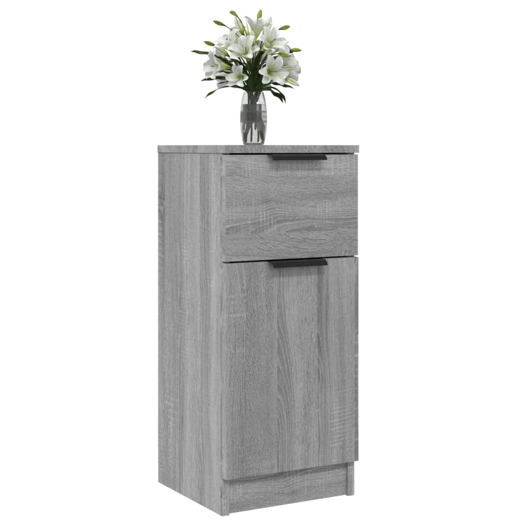 Dressoir 30x30x70 cm bewerkt hout grijs sonoma eikenkleurig is nu te koop bij PeponiXL, paradijselijk wonen!