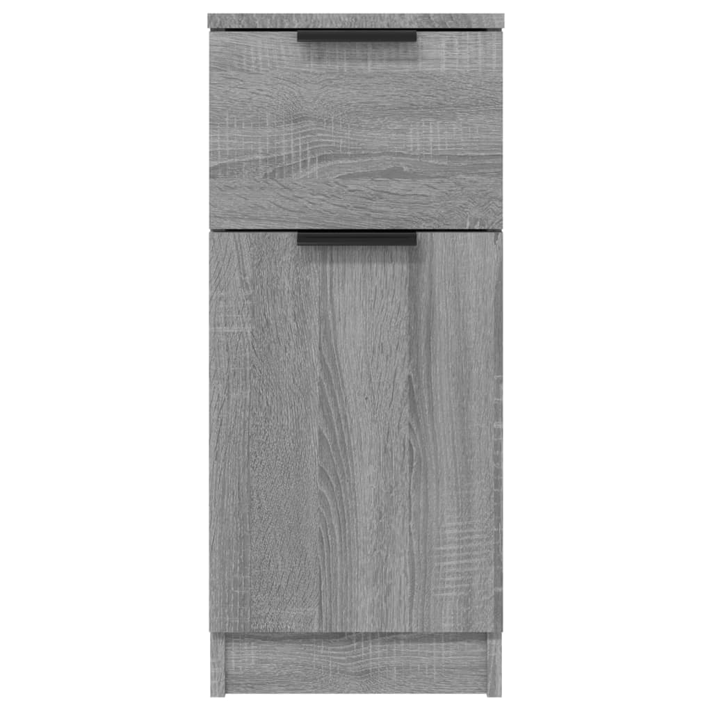 Dressoir 30x30x70 cm bewerkt hout grijs sonoma eikenkleurig is nu te koop bij PeponiXL, paradijselijk wonen!