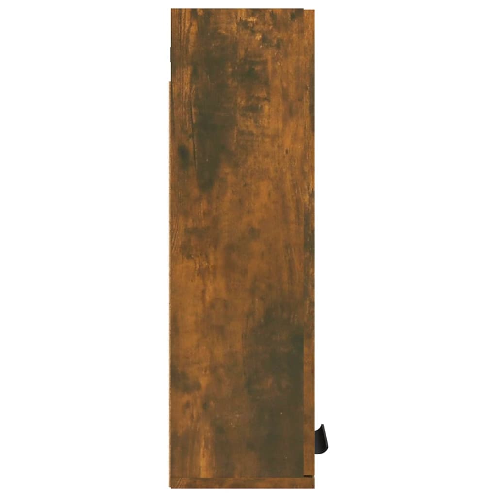 Badkamerkast wandgemonteerd 32x20x67 cm gerookt eikenkleurig is nu te koop bij PeponiXL, paradijselijk wonen!
