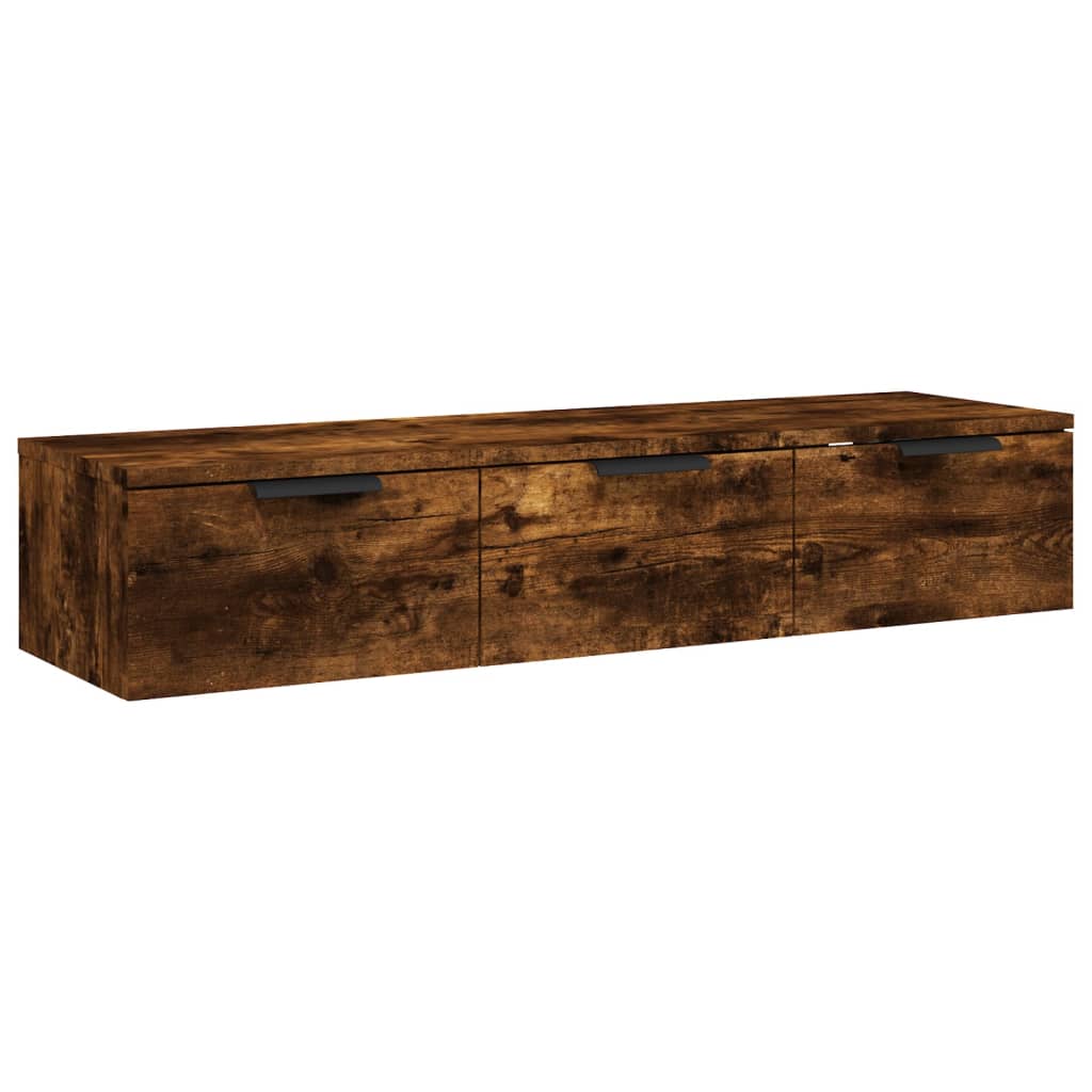 Wandkast 102x30x20 bewerkt hout gerookt eikenkleurig is nu te koop bij PeponiXL, paradijselijk wonen!