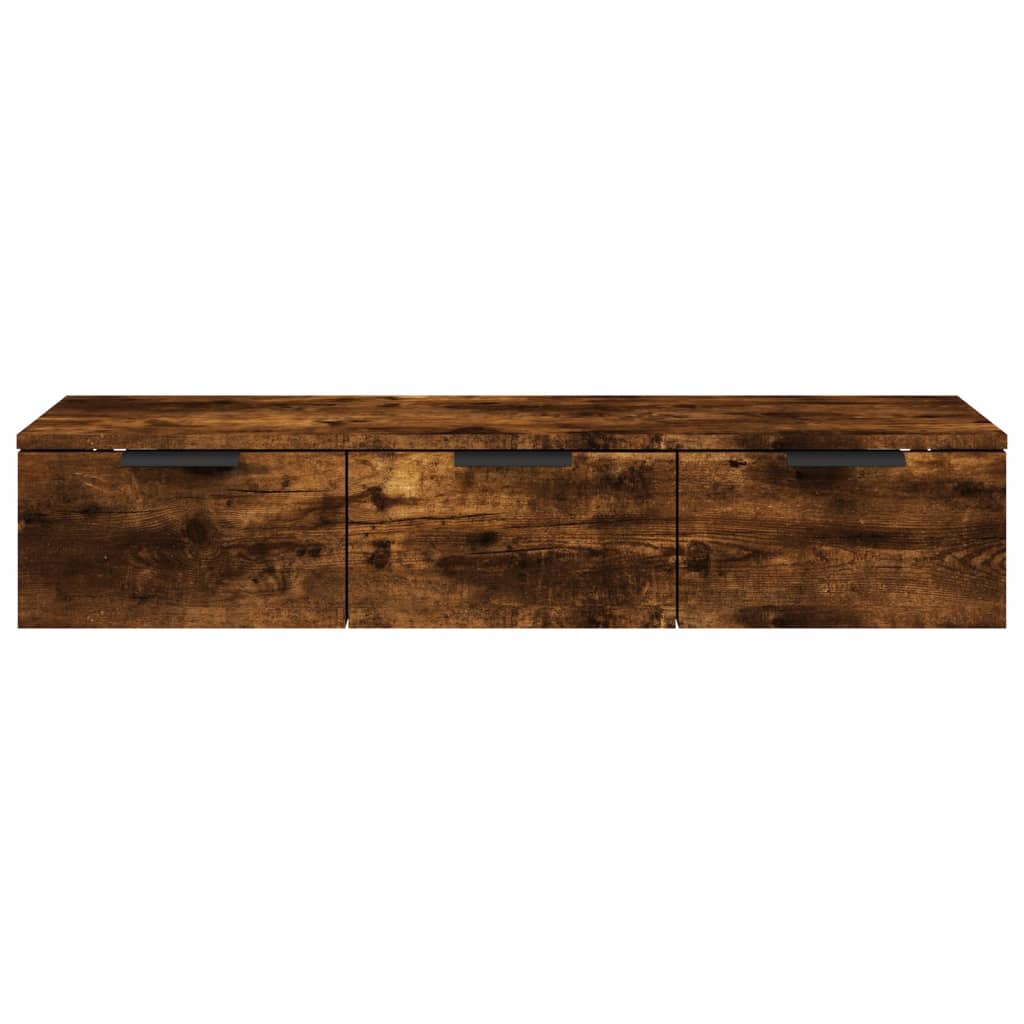 Wandkast 102x30x20 bewerkt hout gerookt eikenkleurig is nu te koop bij PeponiXL, paradijselijk wonen!