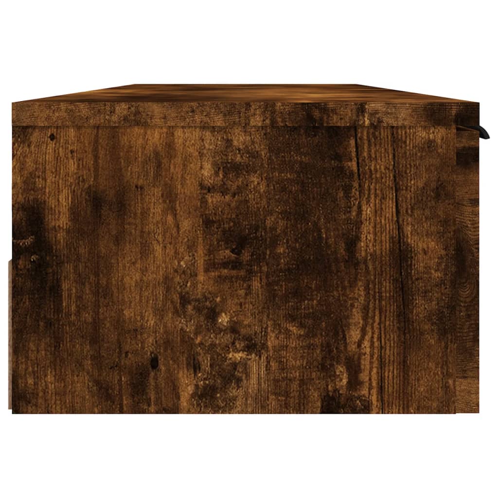Wandkast 102x30x20 bewerkt hout gerookt eikenkleurig is nu te koop bij PeponiXL, paradijselijk wonen!