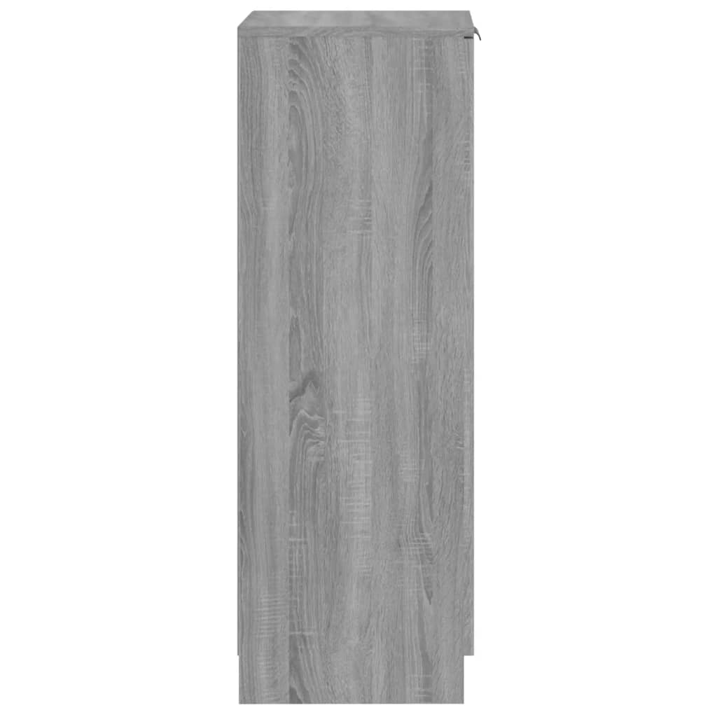 Schoenenkast 30x35x100 cm bewerkt hout grijs sonoma eikenkleur is nu te koop bij PeponiXL, paradijselijk wonen!