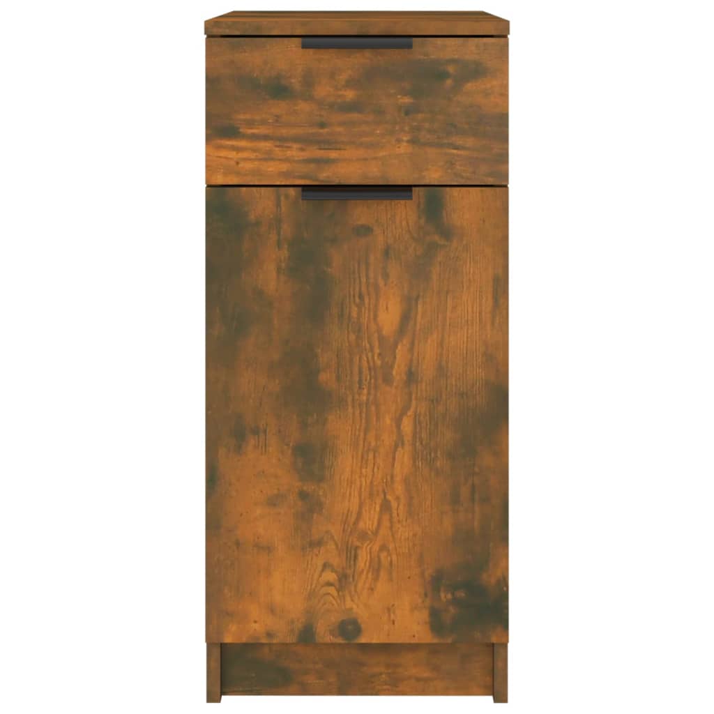 Bureaukast 33,5x50x75 cm bewerkt hout gerookt eikenkleurig is nu te koop bij PeponiXL, paradijselijk wonen!