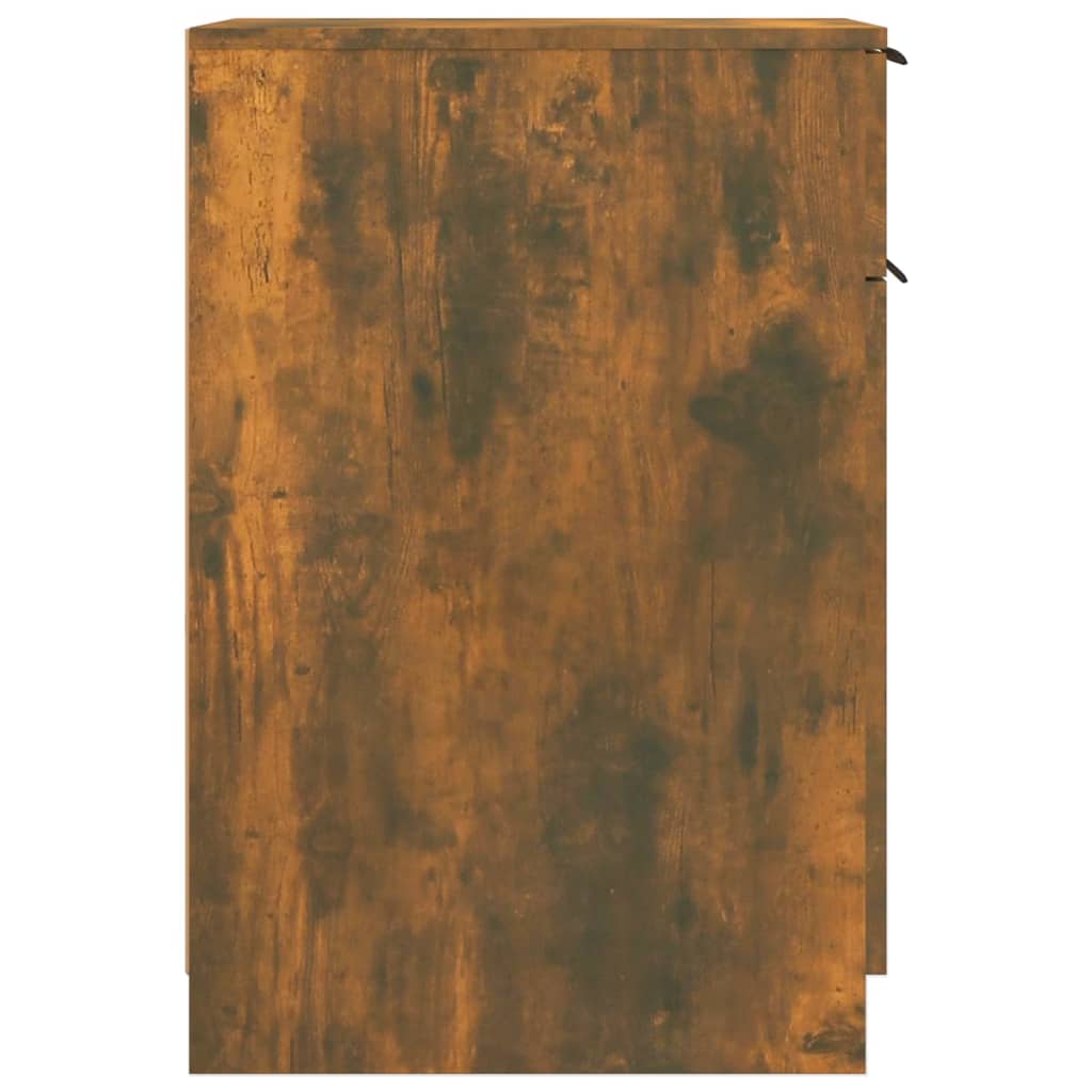 Bureaukast 33,5x50x75 cm bewerkt hout gerookt eikenkleurig is nu te koop bij PeponiXL, paradijselijk wonen!