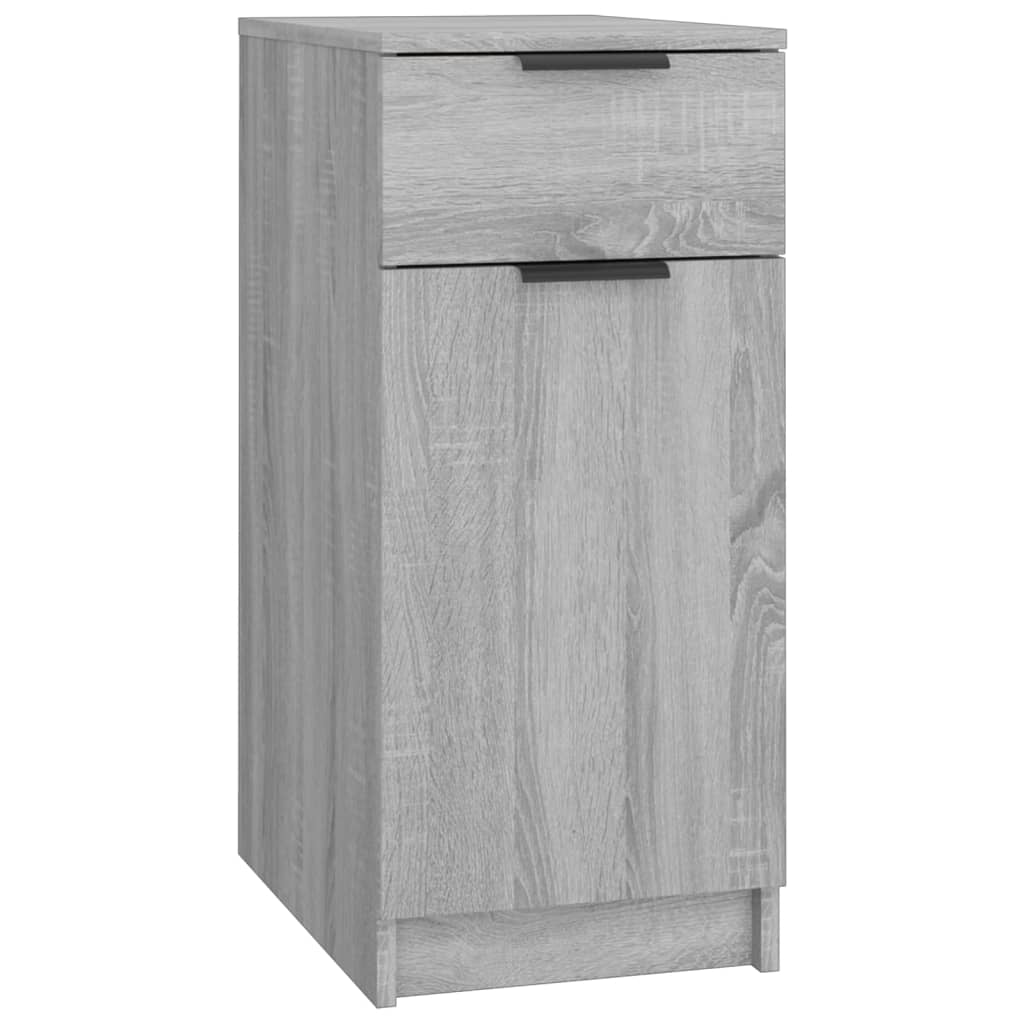 Bureaukast 33,5x50x75 cm bewerkt hout grijs sonoma eikenkleurig is nu te koop bij PeponiXL, paradijselijk wonen!