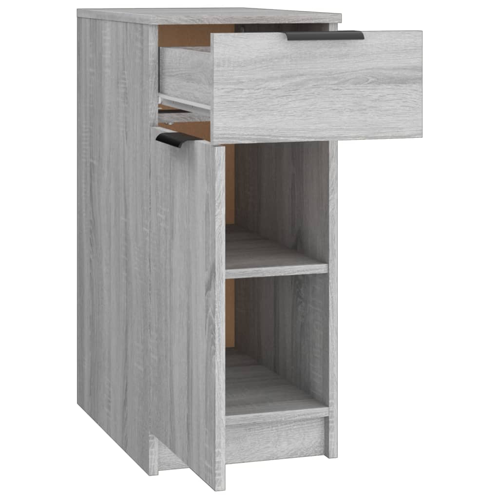 Bureaukast 33,5x50x75 cm bewerkt hout grijs sonoma eikenkleurig is nu te koop bij PeponiXL, paradijselijk wonen!