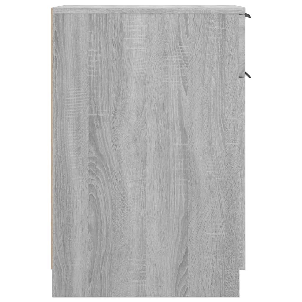 Bureaukast 33,5x50x75 cm bewerkt hout grijs sonoma eikenkleurig is nu te koop bij PeponiXL, paradijselijk wonen!