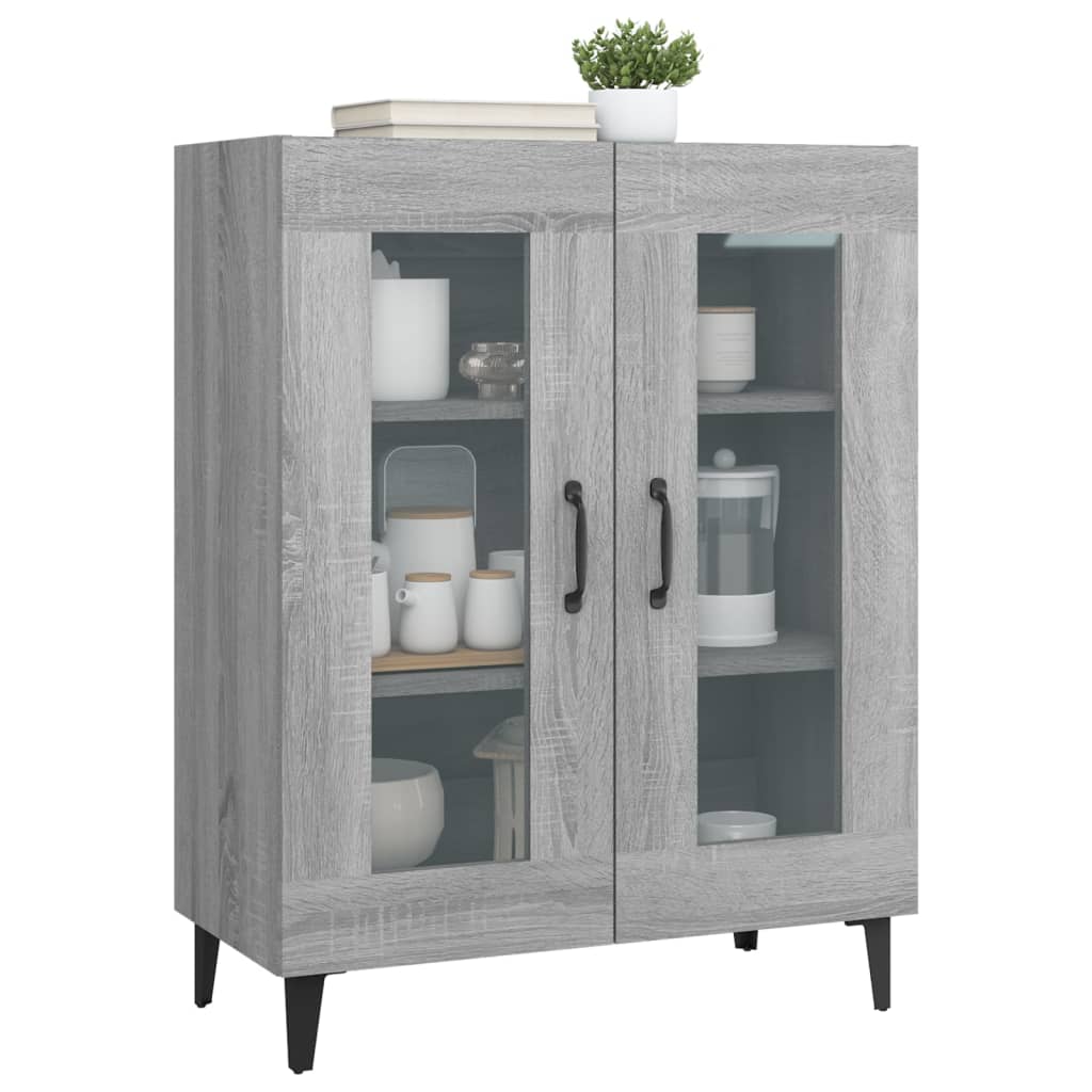 Dressoir 69,5x34x90 cm bewerkt hout grijs sonoma eikenkleurig is nu te koop bij PeponiXL, paradijselijk wonen!