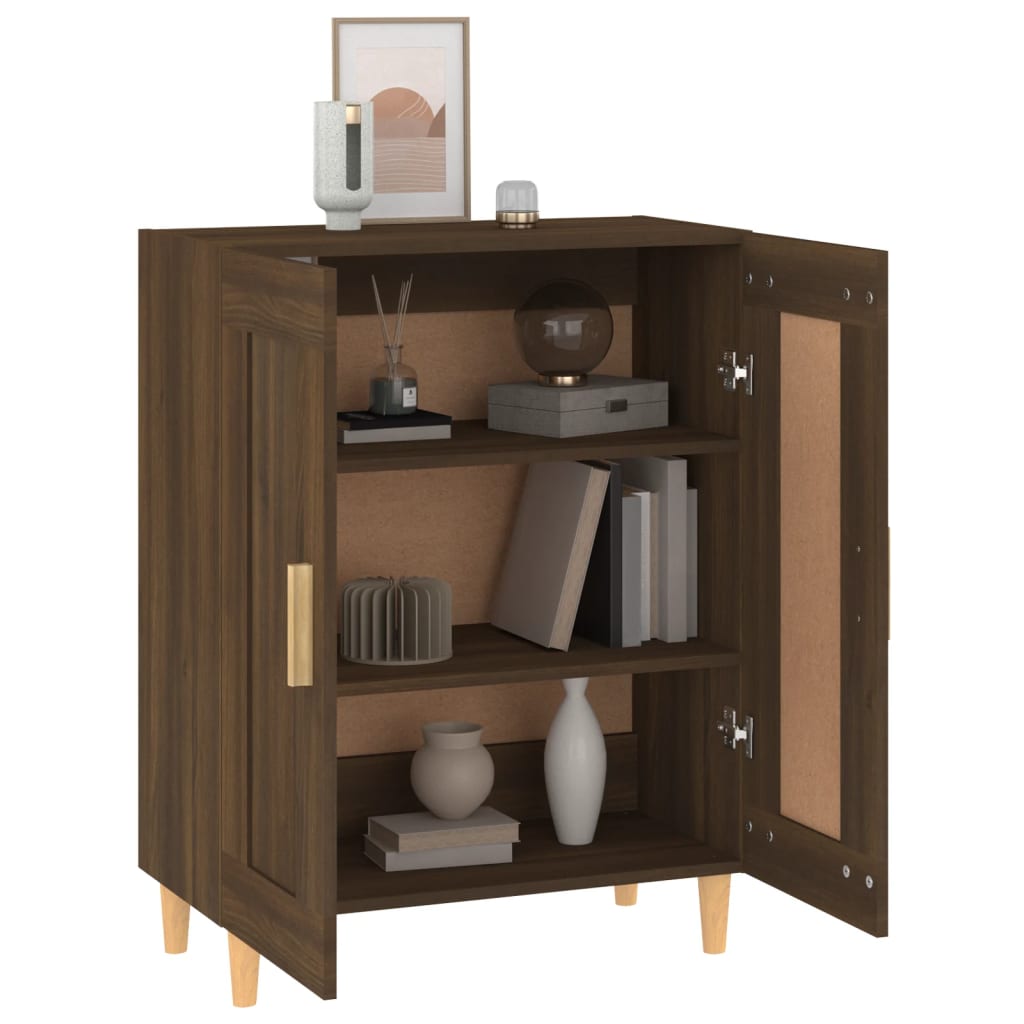 Dressoir 69,5x34x90 cm bewerkt hout bruin eikenkleur is nu te koop bij PeponiXL, paradijselijk wonen!