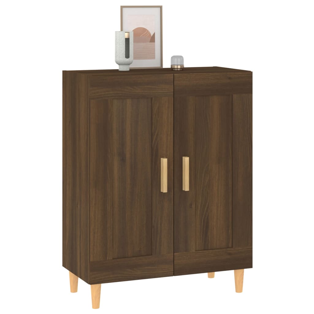 Dressoir 69,5x34x90 cm bewerkt hout bruin eikenkleur is nu te koop bij PeponiXL, paradijselijk wonen!